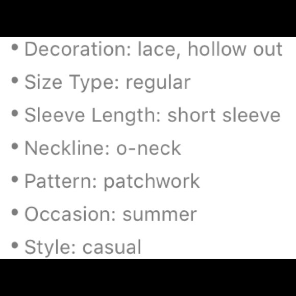 ๐คHP๐ค Black Tatted Crocheted Lace Spliced Blouse - Picture 9 of 9